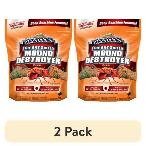 2 pack Spectracide Fire Ant Shield Mound Destroyer Granules 3.5 lb Ant Killer