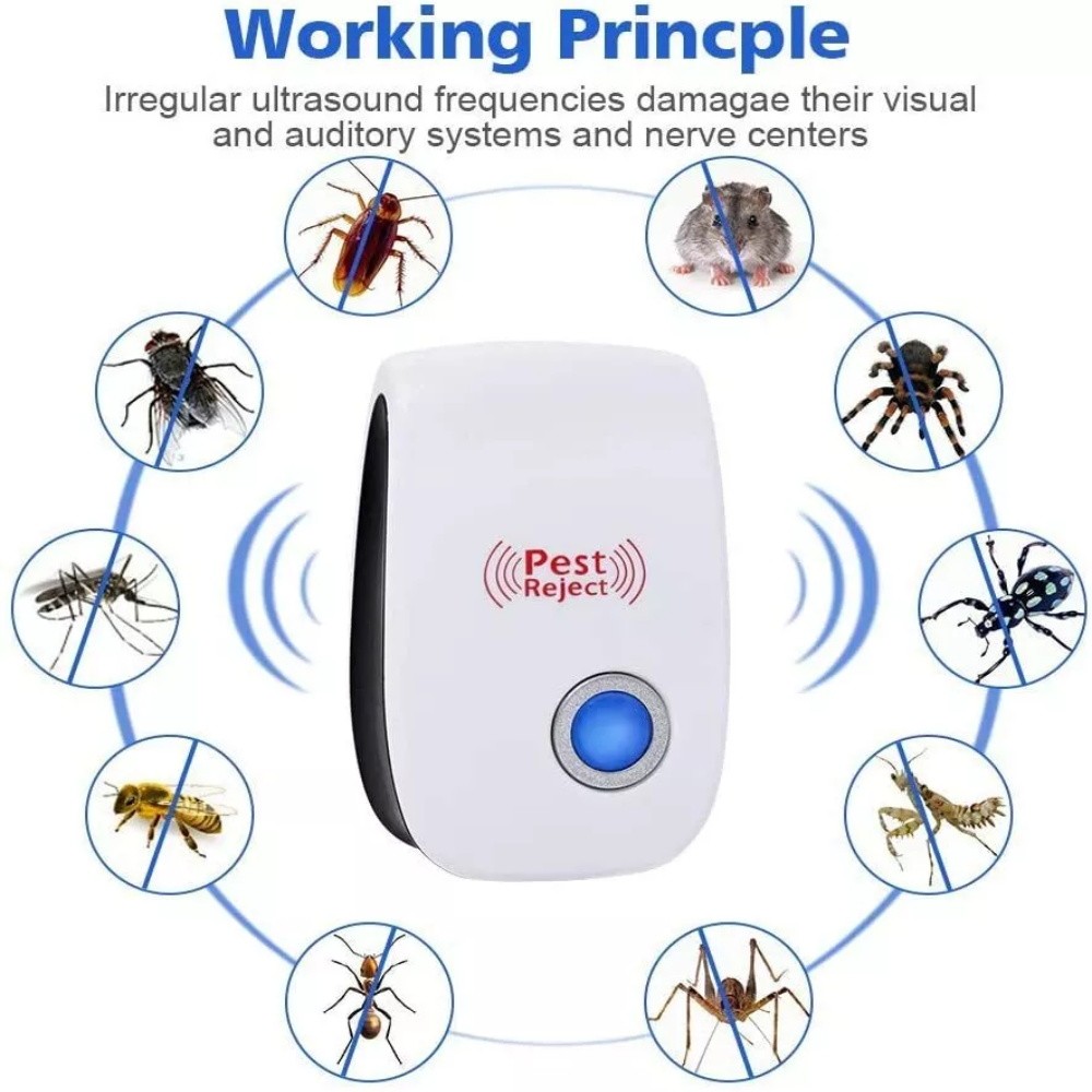 6/10pc Ultrasonic Pest Repeller Control Electronic Repellent Mice Bug Rat Reject