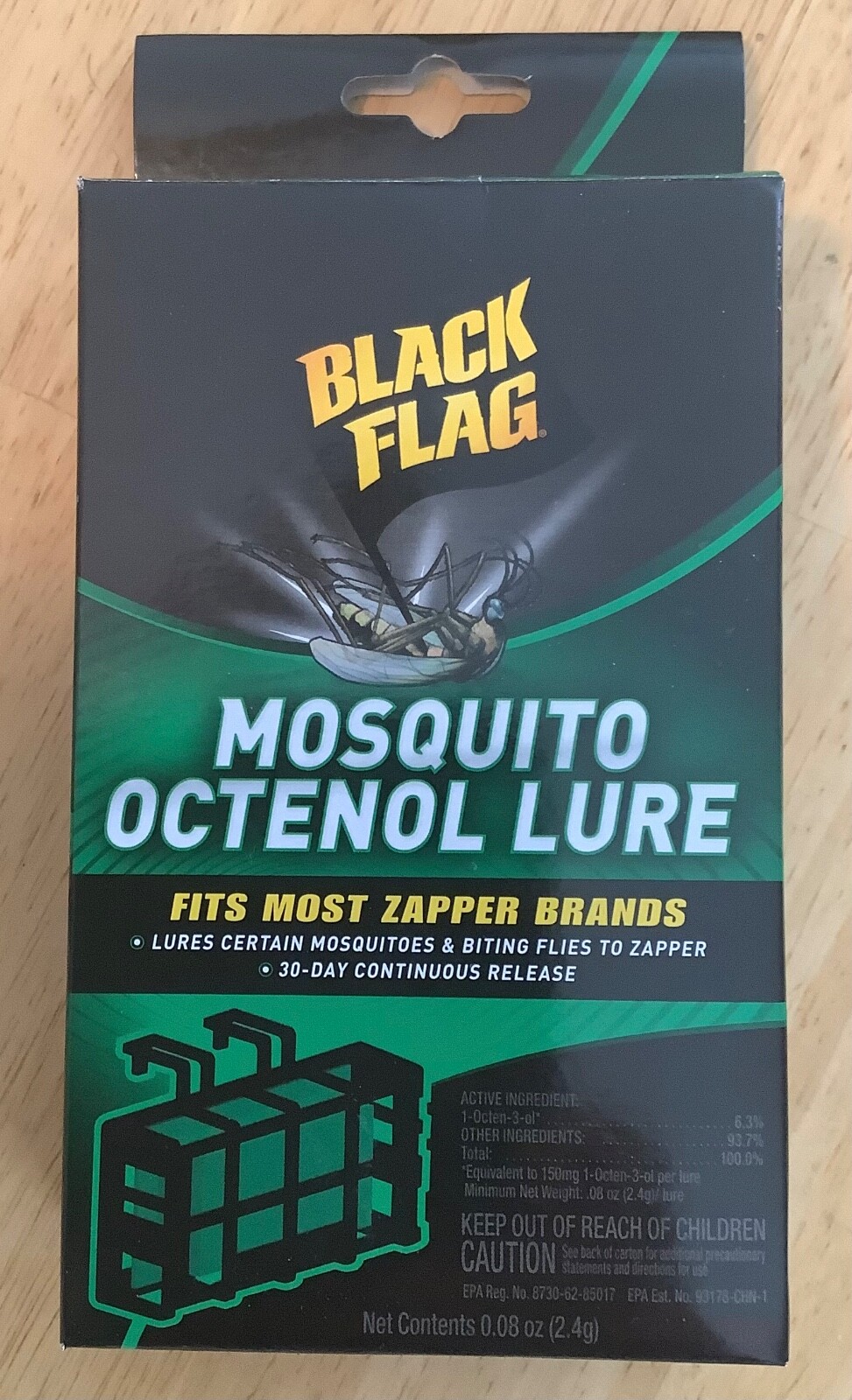 3 – NEW Sealed Black Flag Mosquito Octenol Lure BZ-OCT1 Lure Fits Most Zappers