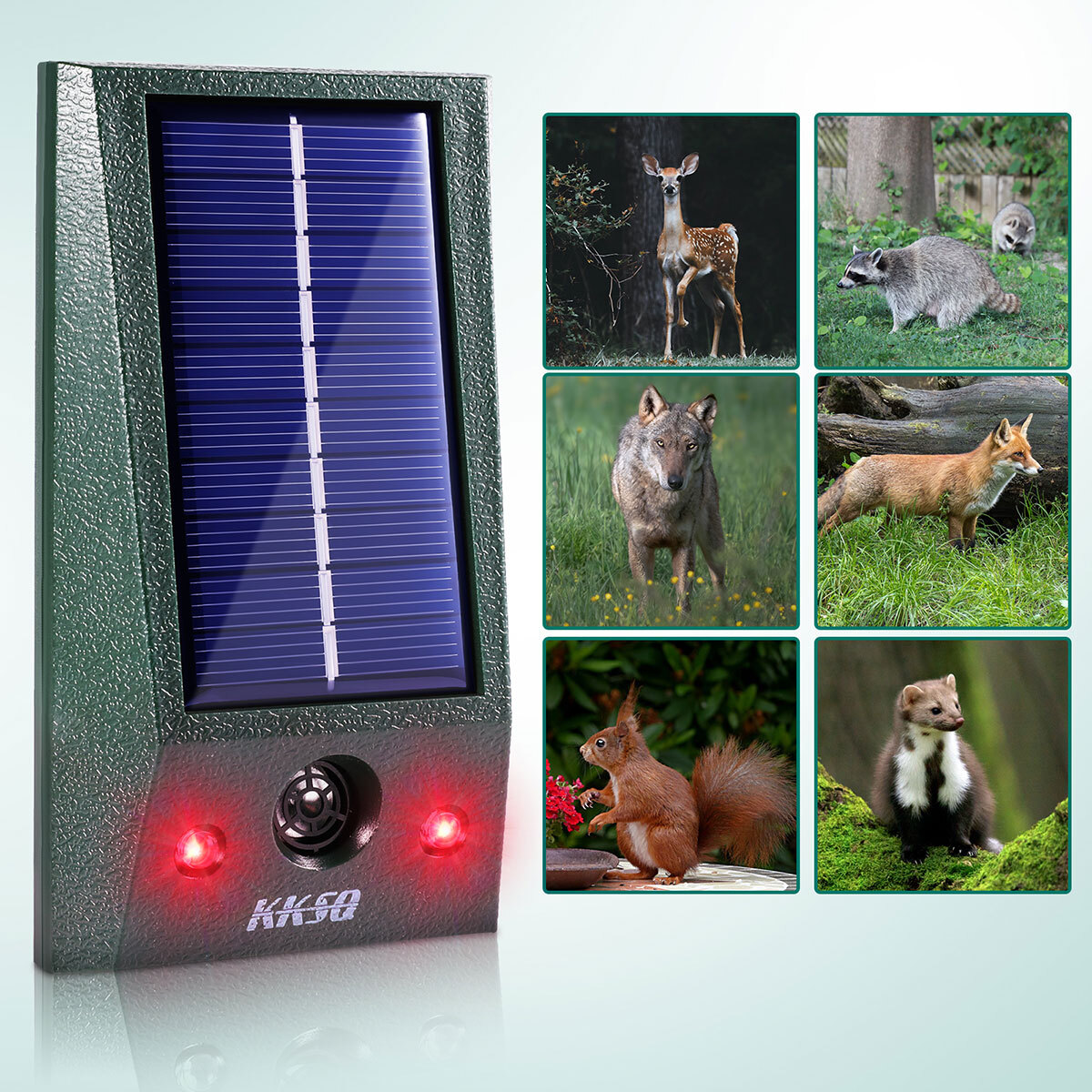 4Pcs Solar Wild Animal Repeller Garden Field Skunk Deer Owl Deterrent In/Outdoor