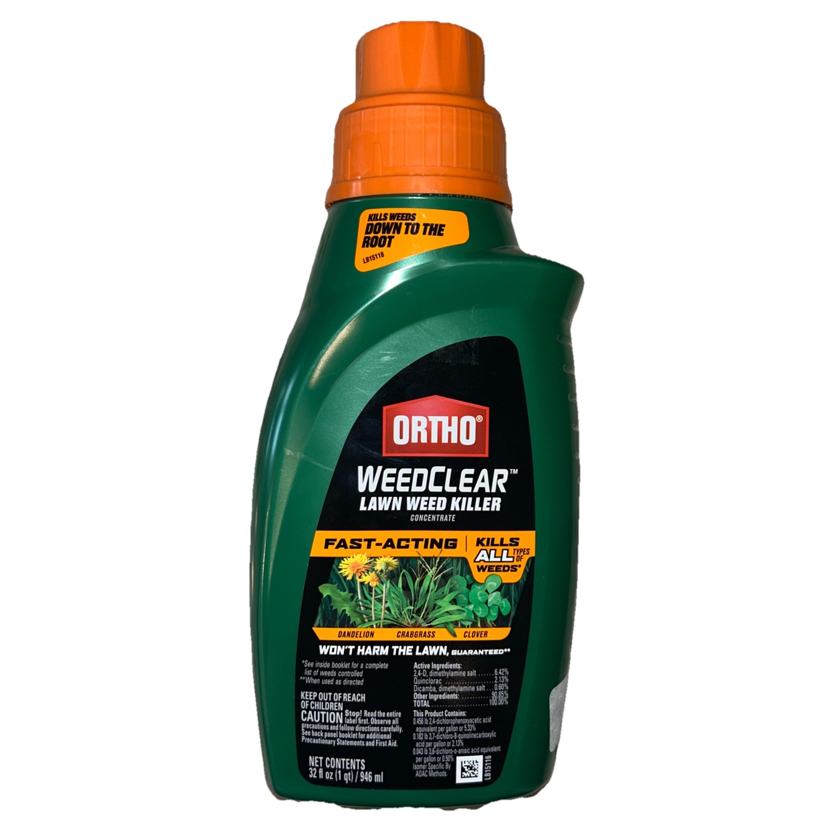 Ortho WeedClear Weed Killer For Lawns 32 oz Concentrate Dandelion Crabgrass