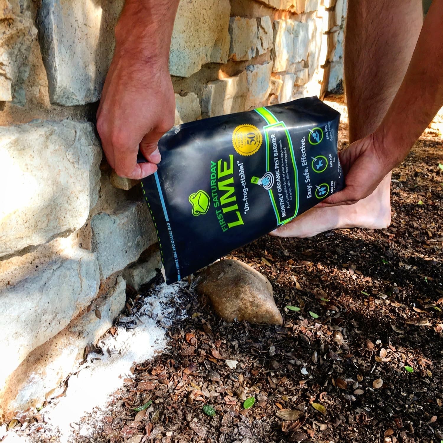 First Saturday Lime Insect Deterrent 20LB Monthly Insect Barrier Multi Purpose