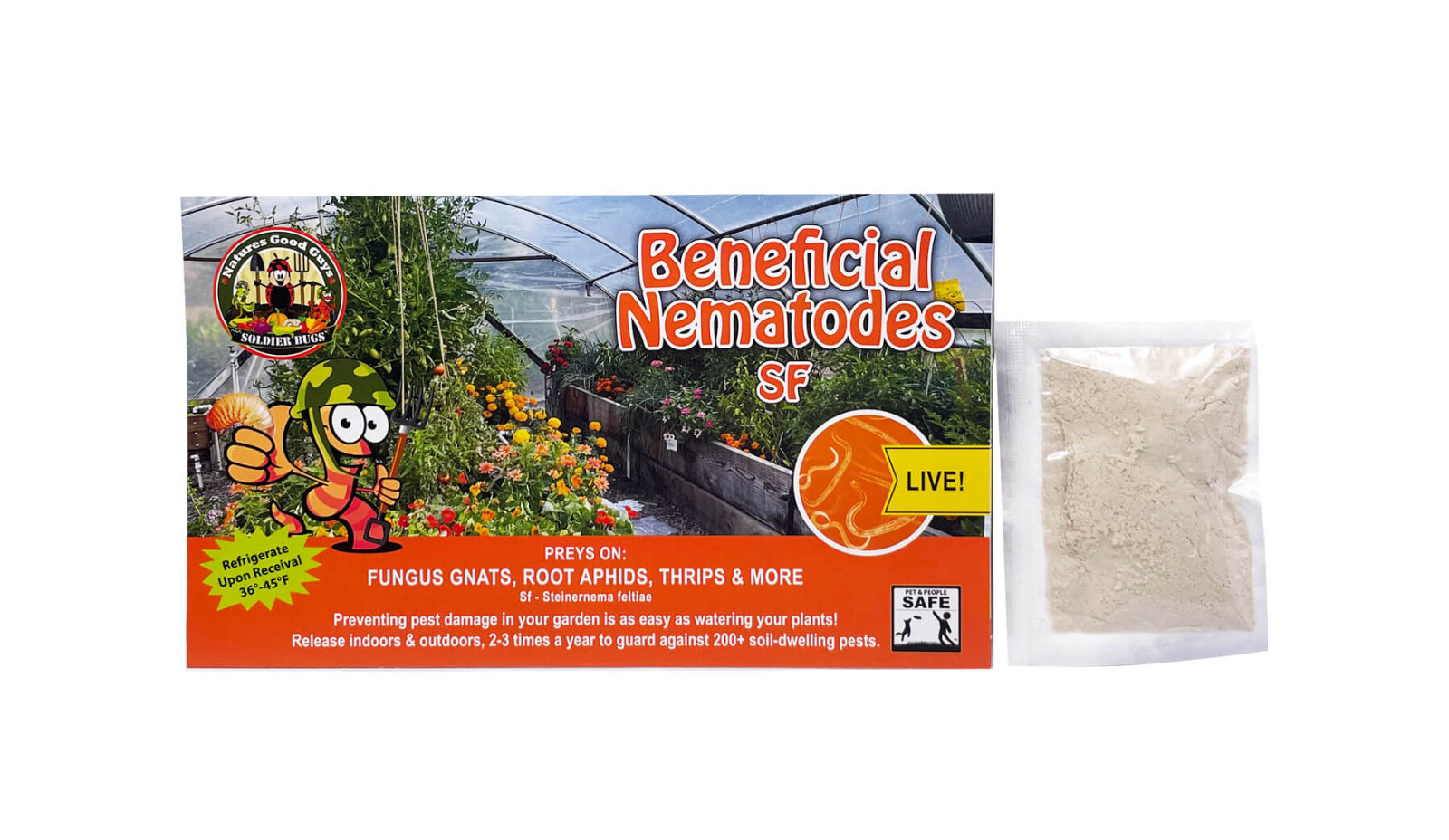 5 Million Beneficial Nematodes SF – Targets Fungus Gnats, Root Aphids & More