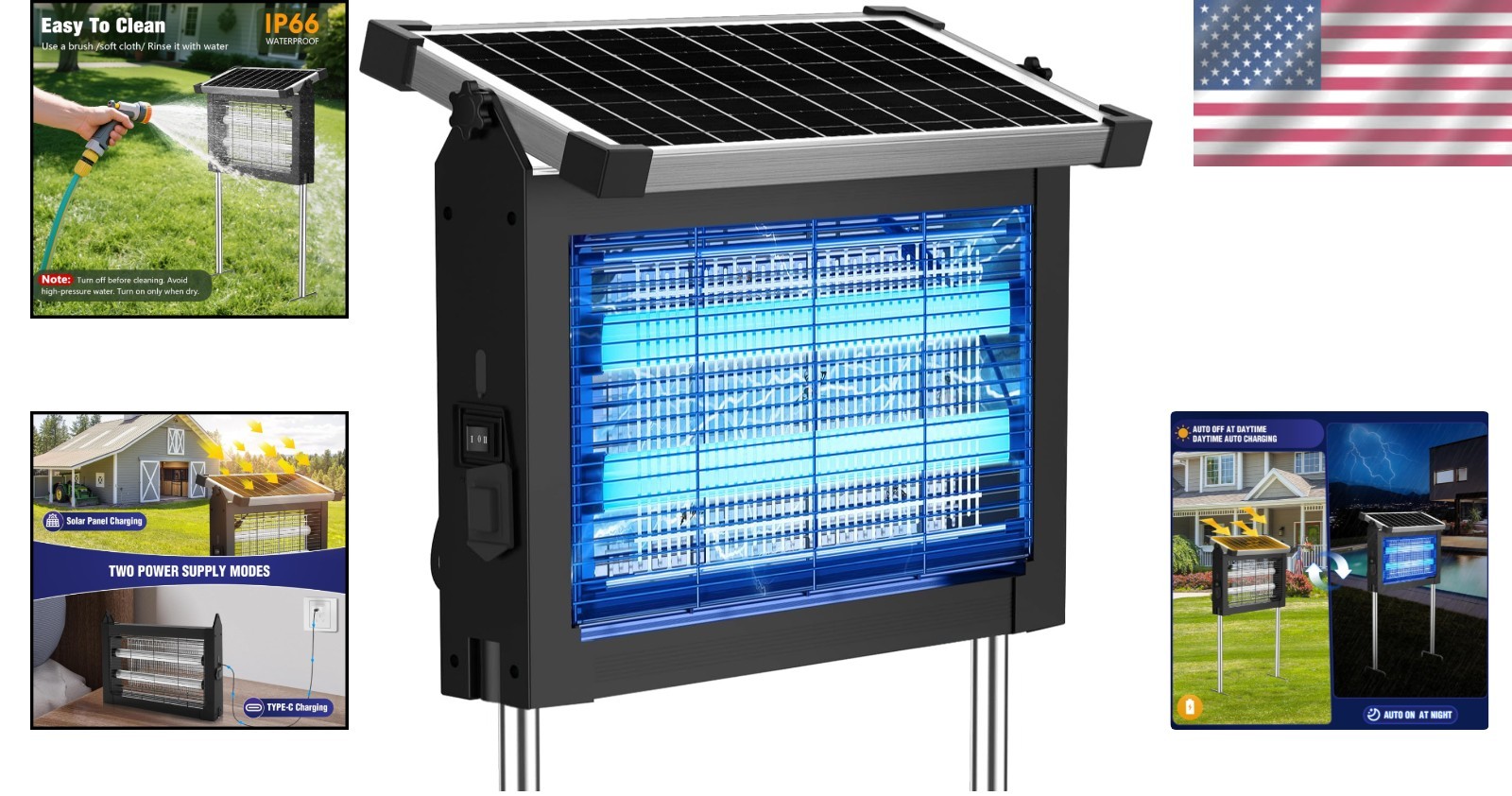 Modern Electric Fly Zapper – Diverse Power Supply