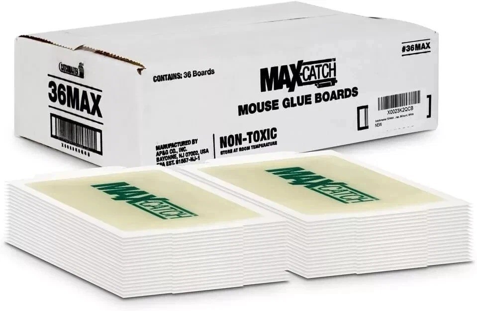 Mice Glue Traps Pest Sticky Boards 72 MAX Trap Catch Spiders Insects, 36 Count..