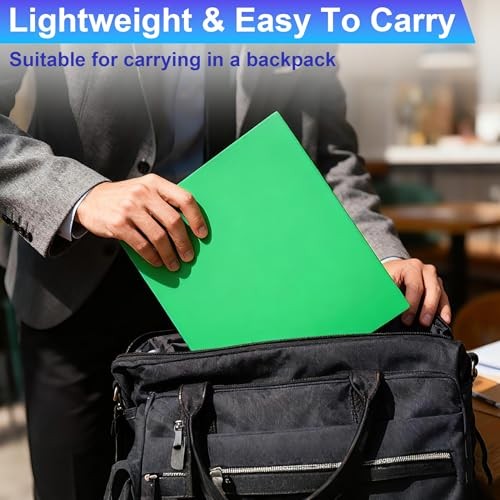 CADONO Plastic Folders with Pockets (8 Pack,Assorted Colors), Durable Heavy