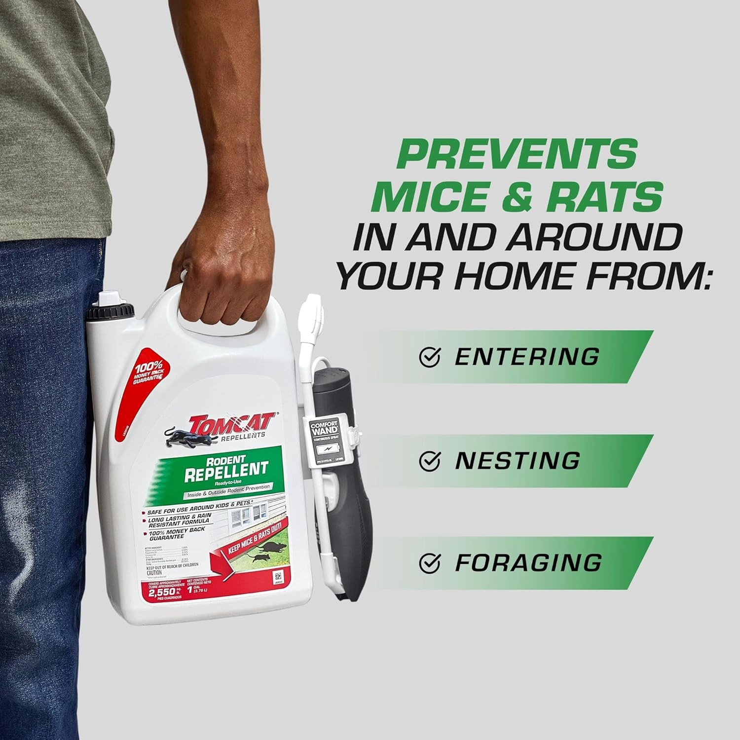 Repellents Rodent Repellent Ready-to-Use W/ Comfort Wand For Indoor & Outdoor