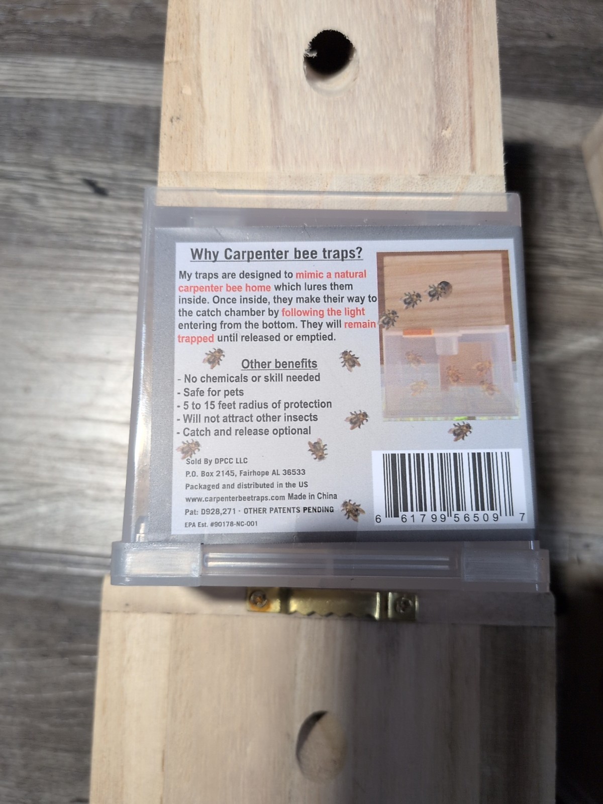 ( LOT OF 6 ) Bees ‘N Things Outdoor Hanging Carpenter Bee Trap
