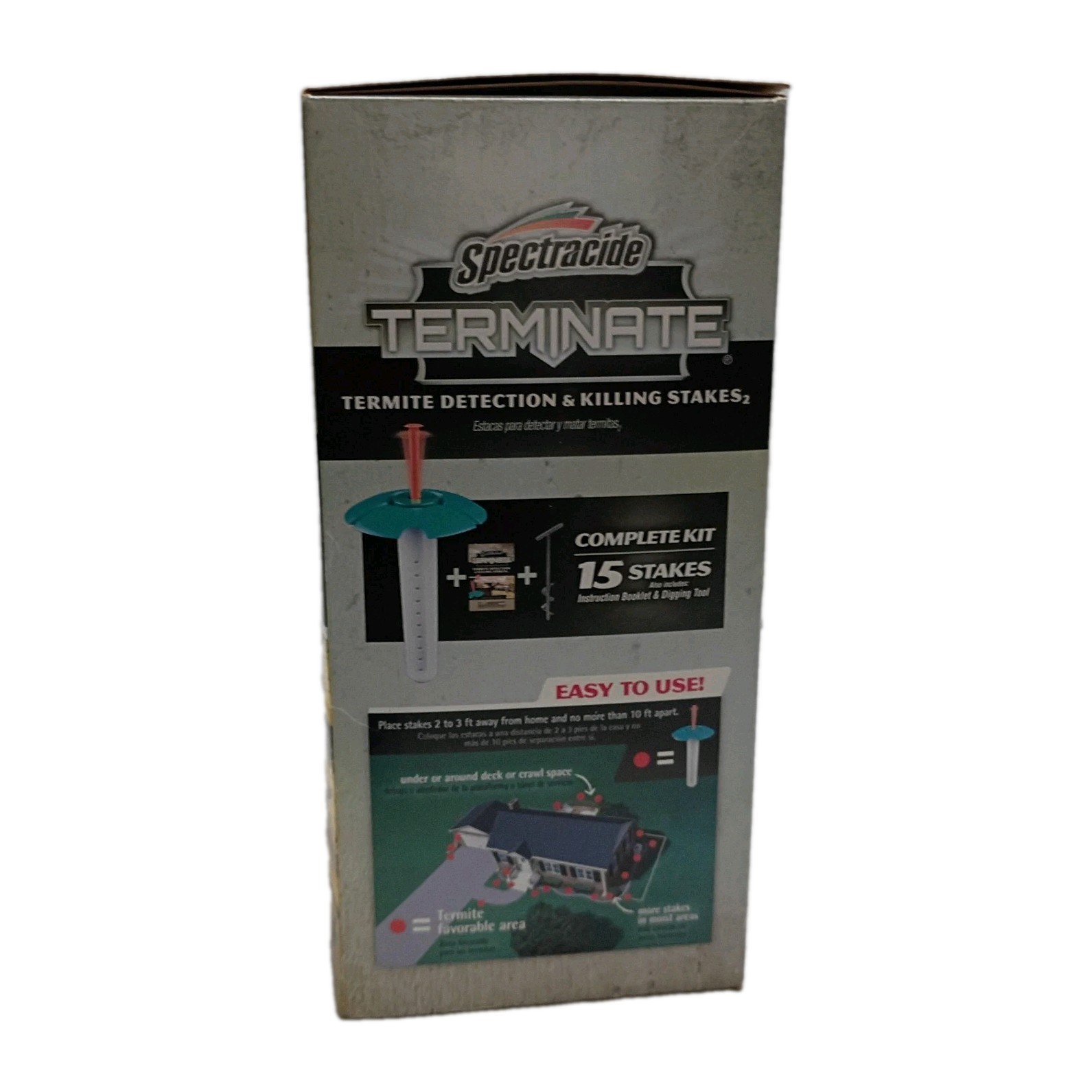 Terminate Termite Detection & Killing Stakes 15 Counts Install in Ground