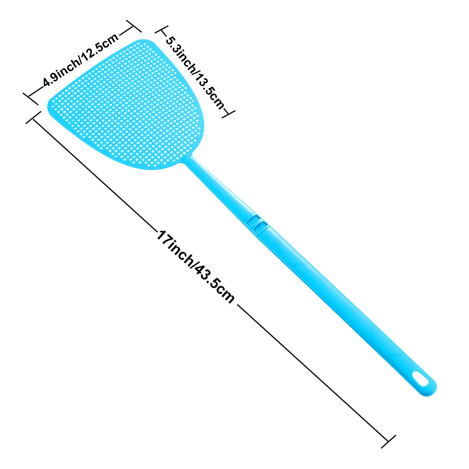 Boao 10 Pcs Fly Swatter Bulk Plastic Colorful Strong Flexible Manual Fly…