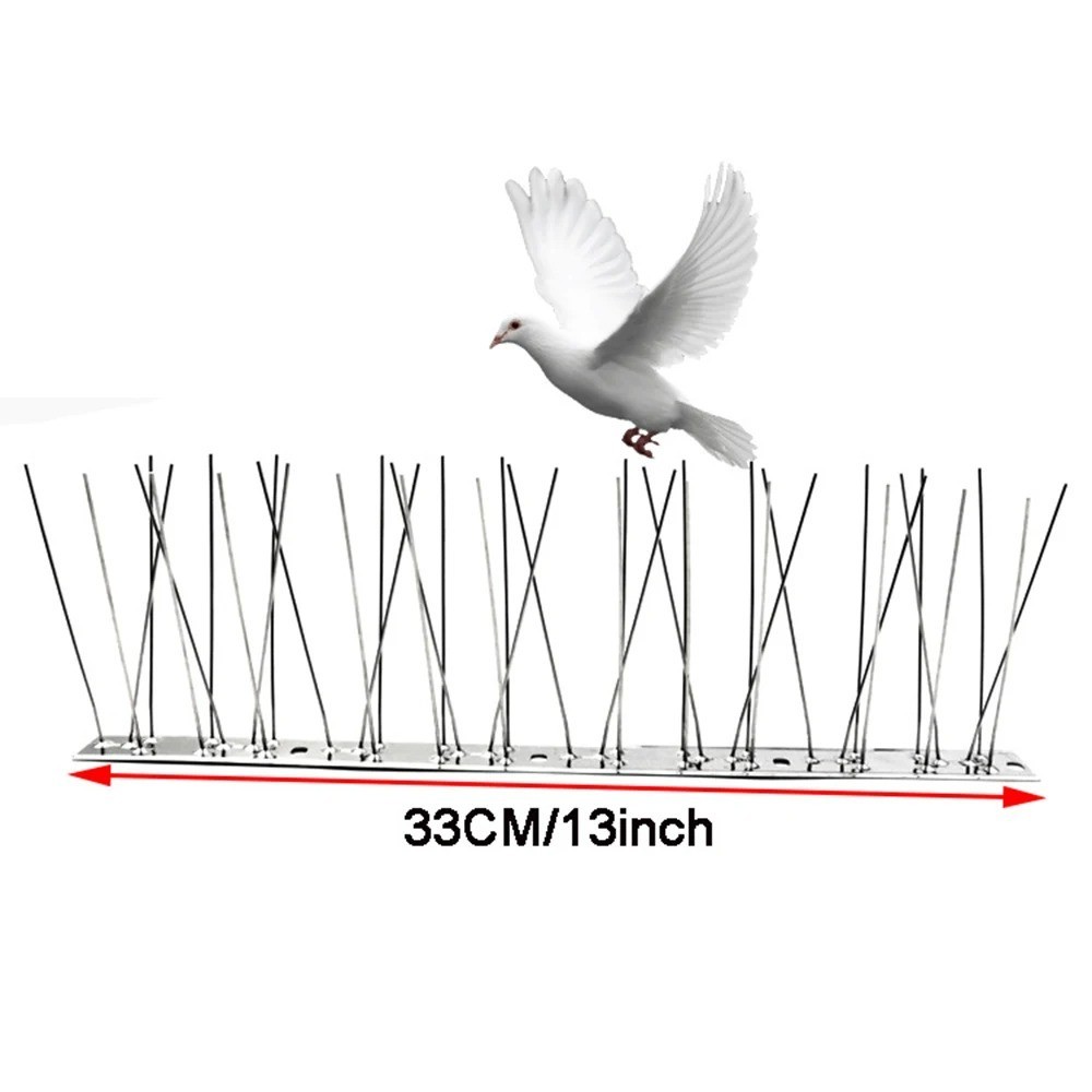 1/2/4 PCS Stainless Steel Bird Spikes Anti Pigeon Repelled Balcony Fence Kit 🐦