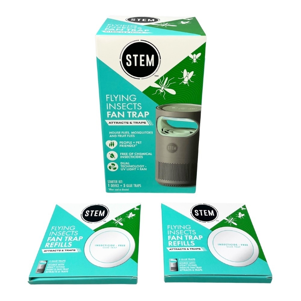 STEM Flying Insects Fan Trap Starter Kit: 1 Device + 15 Glue Traps