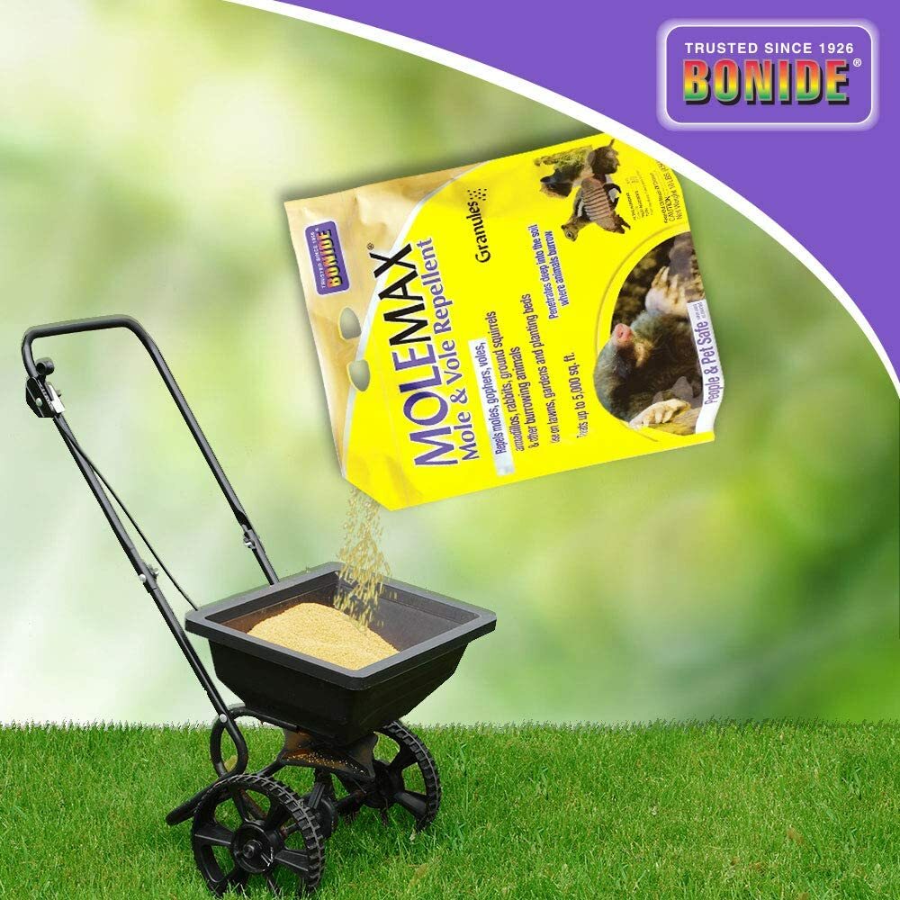 Bonide 692150 Mole Max and Vole Repellent Granules, 10-Pound