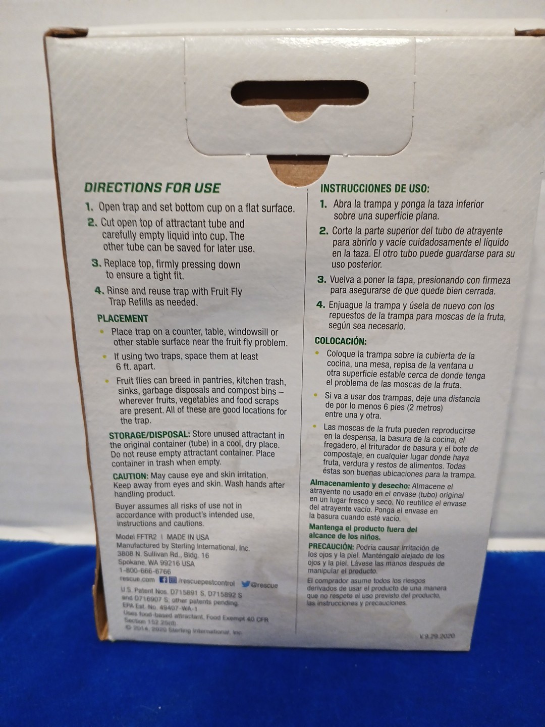 Rescue 2-Count Pack of Reusable Fruit Fly Traps 4 Packs Of Attractant Included