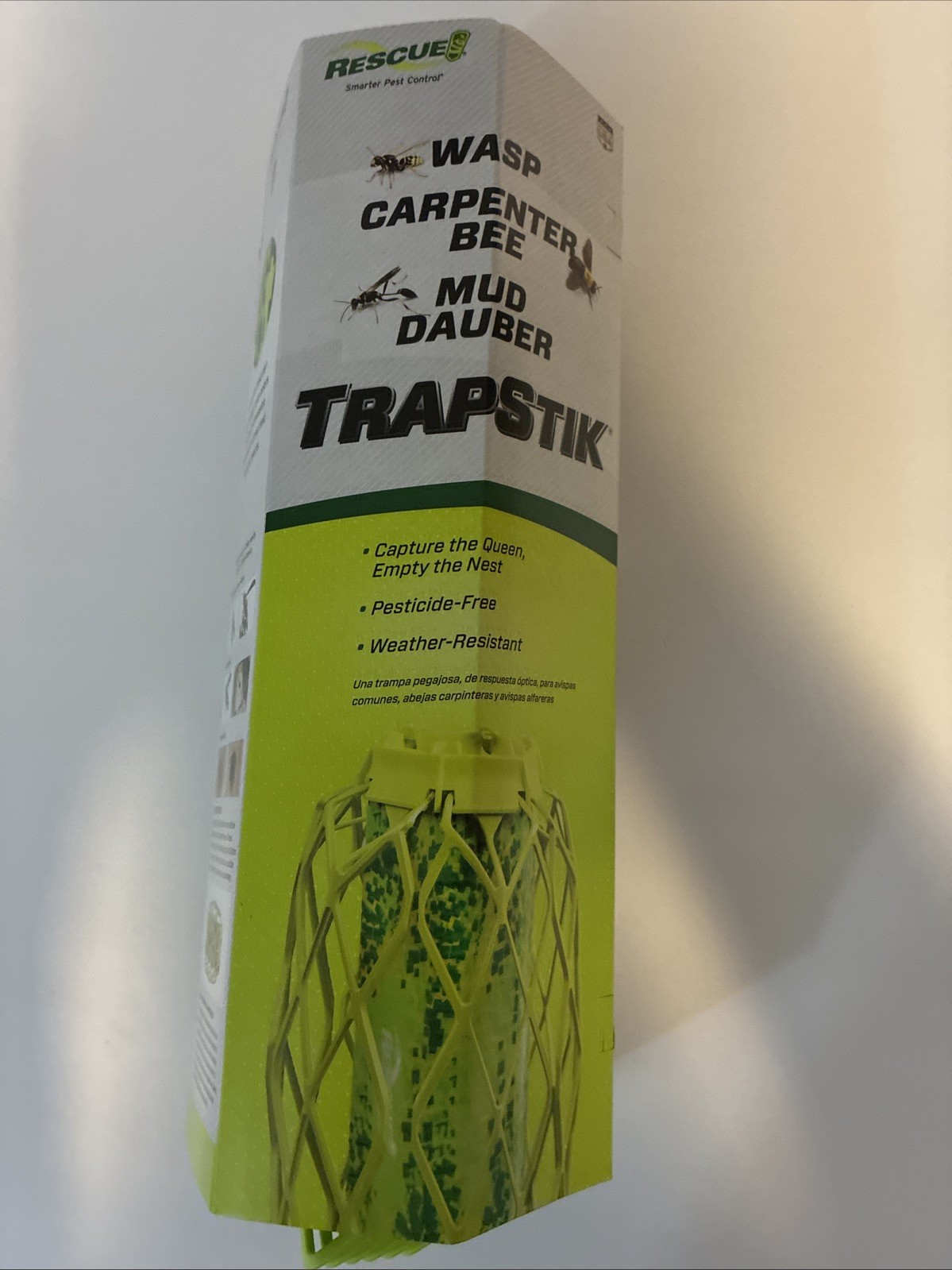 TrapStik Wasps Mud Daubers Carpenter Bees Hanging Trap – Rescue! No Pesticides!