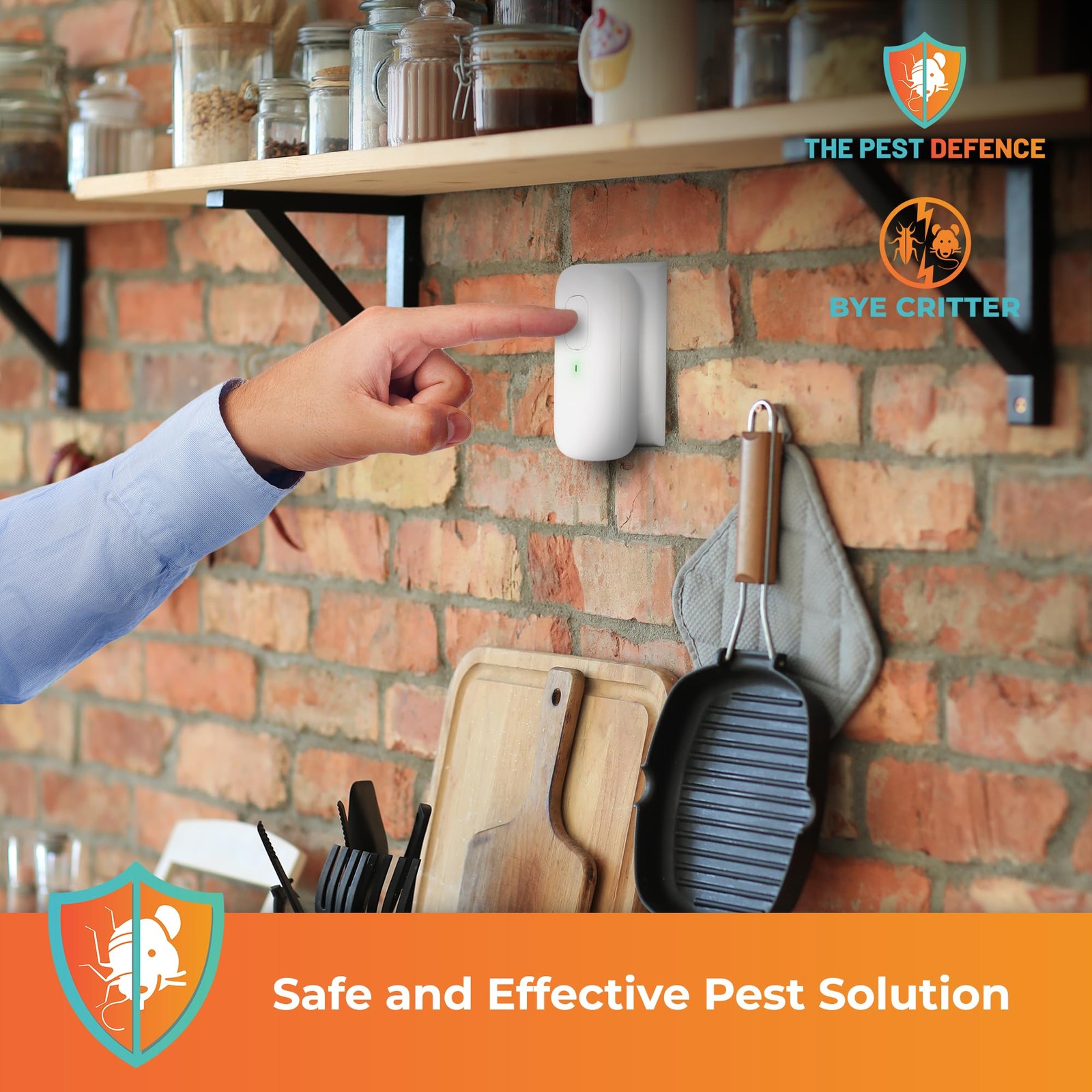 Pest Defence Ultrasonic Pest Repeller, Bye Critter Ultrasonic Pest Repeller Plug