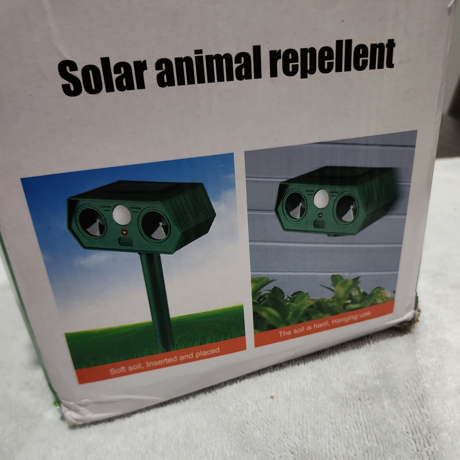 4 Pack Outdoor Solar Animal Repellent