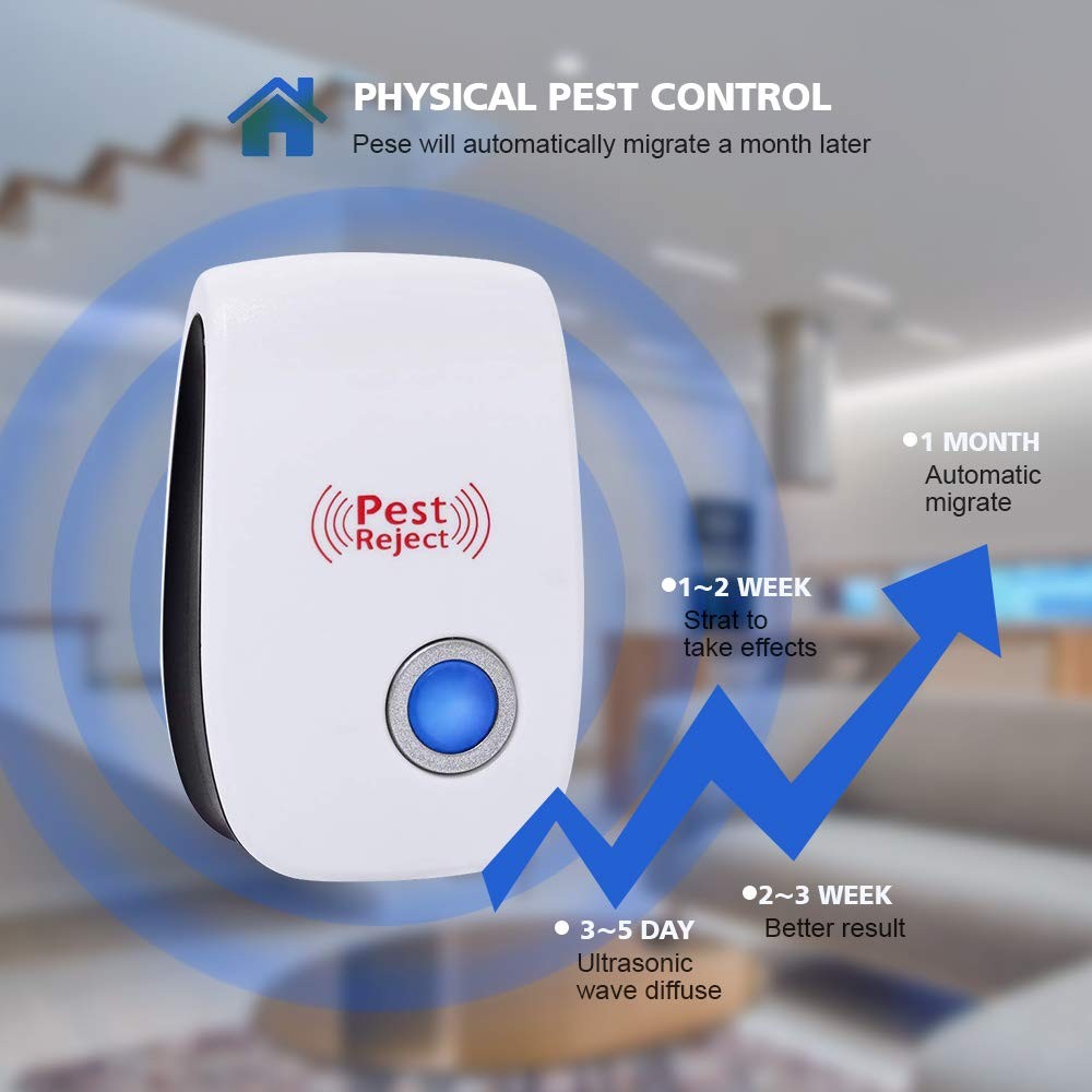 6/10 Ultrasonic Pest Reject Home Control Electronic Repellent Mice Rat Repeller
