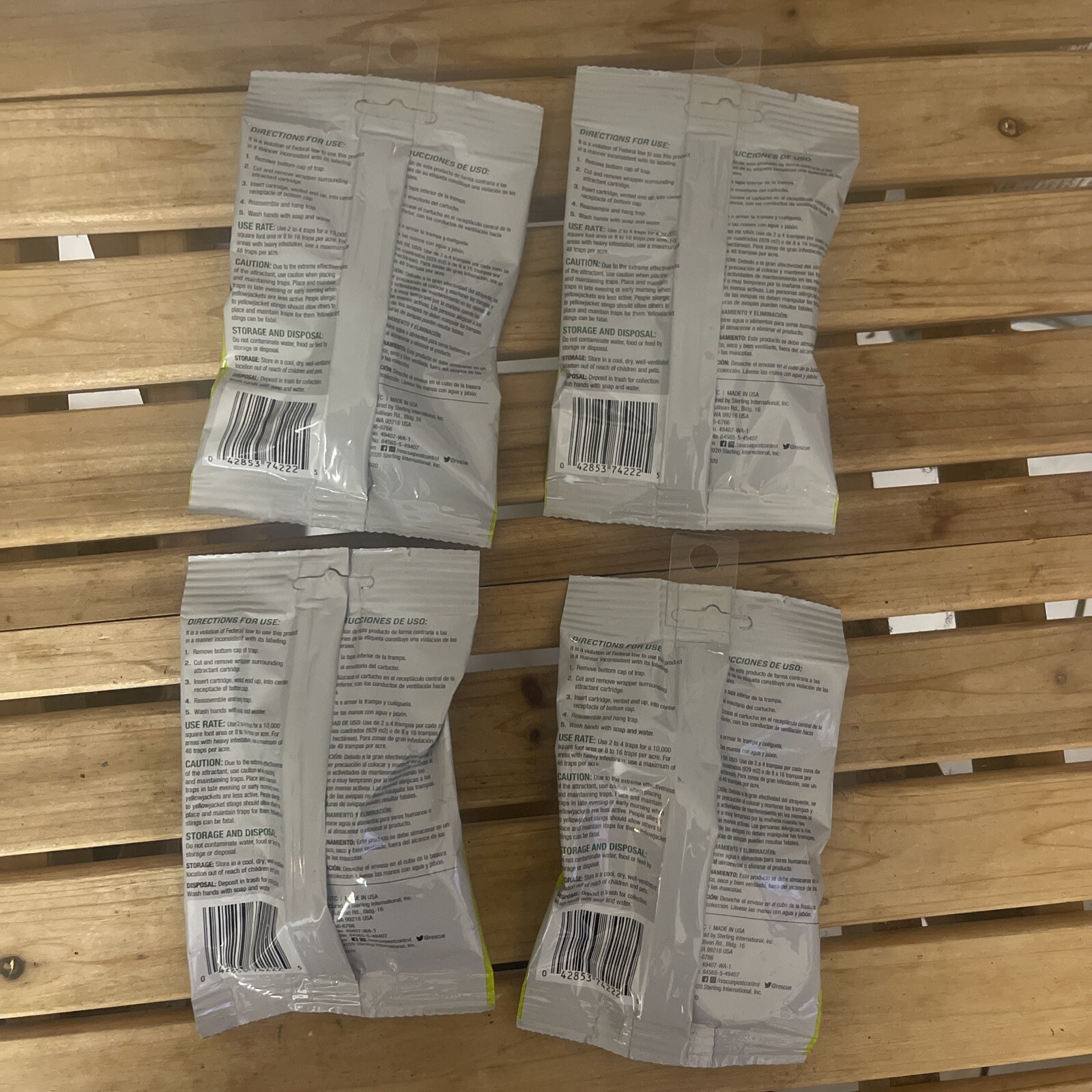 Rescue YellowJacket Trap Cartridge Refills 10 Week Supply (lot of 10)
