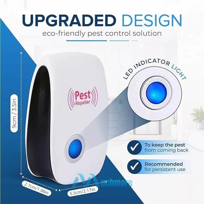 1~20Pcs Ultrasonic Pest Reject Indoor Mouse Roaches Mosquito Repellent Plug&Play