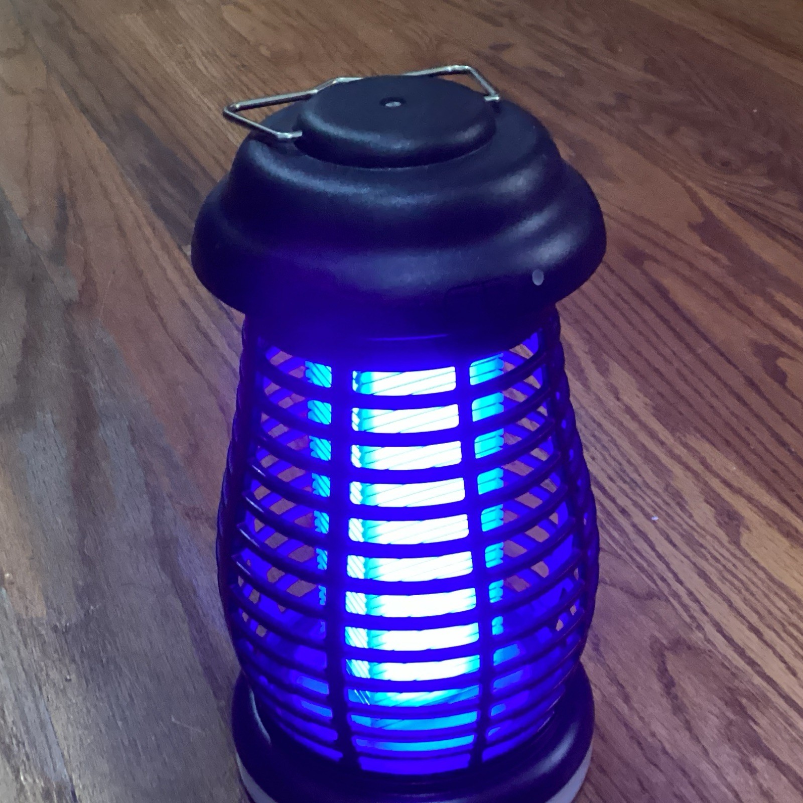 Bug Zapper LED Light USB-Powered Insect Zapper Lantern Lamp, Black, 1 Pack