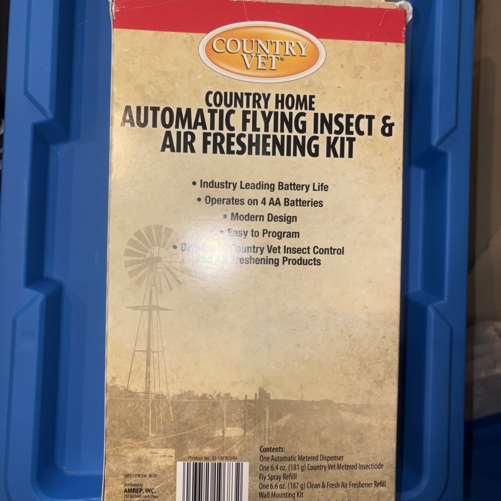 Country Vet Automatic 24 Hour Flying Insect & Air Freshening Kit NEW!!