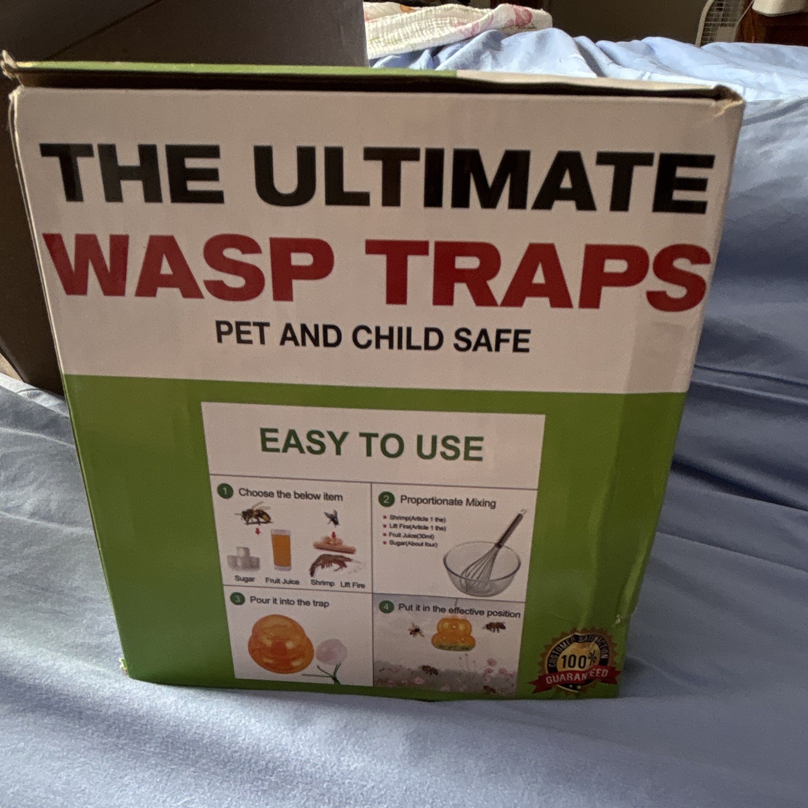 The Ultimate Wasp Traps Large Outdoor Child Safe Catch Trap 5-Pack