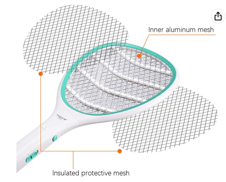Electric Insect Killer Racket Pachi- kun Mosquito Trap Fly USB Rechargeable