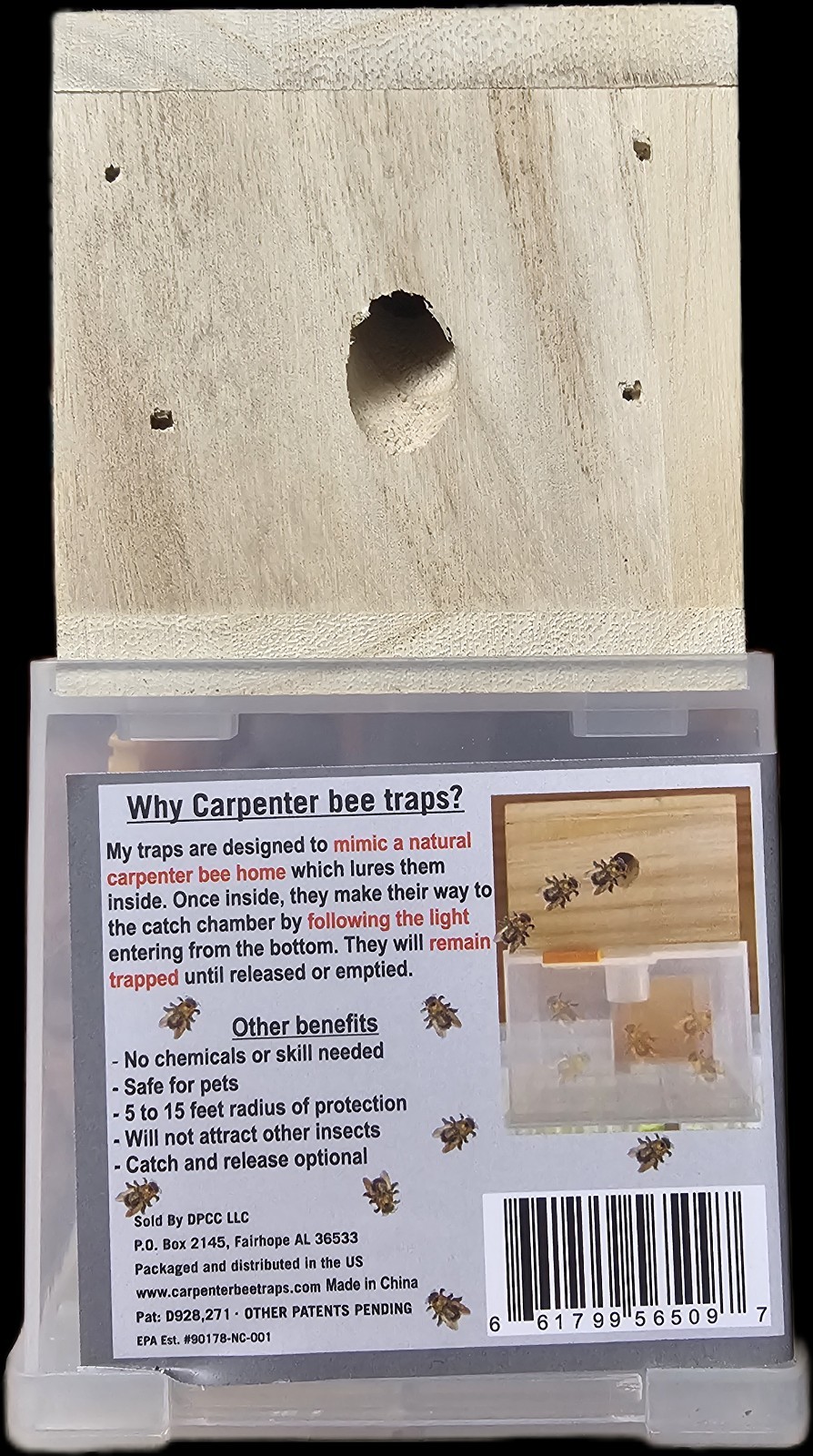 ( LOT OF 5 ) Bees ‘N Things Outdoor Hanging Carpenter Bee Trap