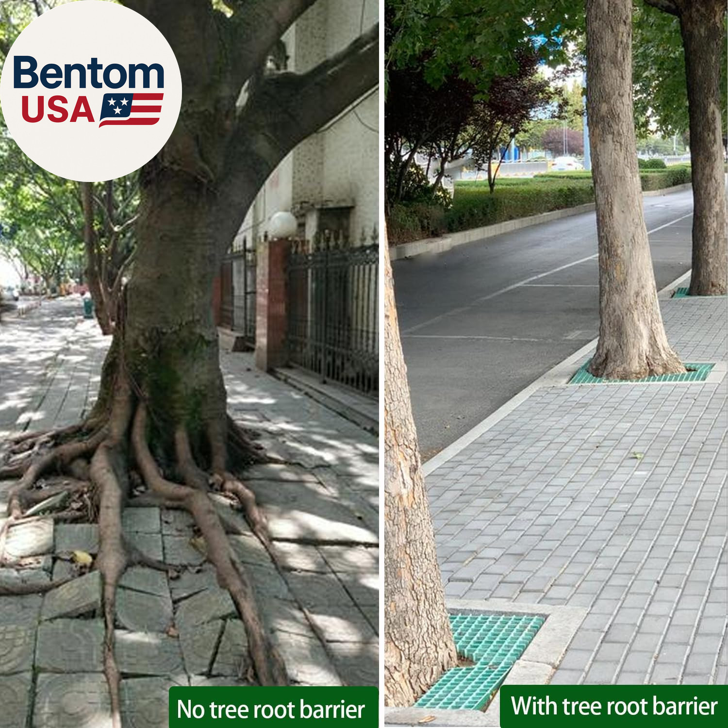 20Ft X 18In X 60Mil-Tree Root Barrier Bamboo Barrier Rhizome Control Barrier for