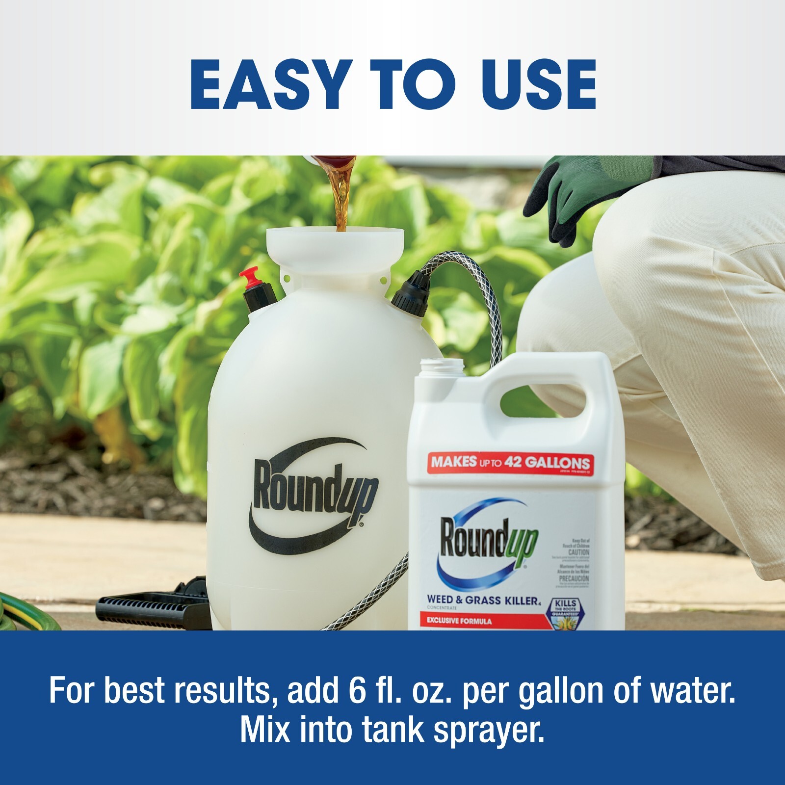 Roundup Weed & Grass Killer4 Concentrate, 1 gal.