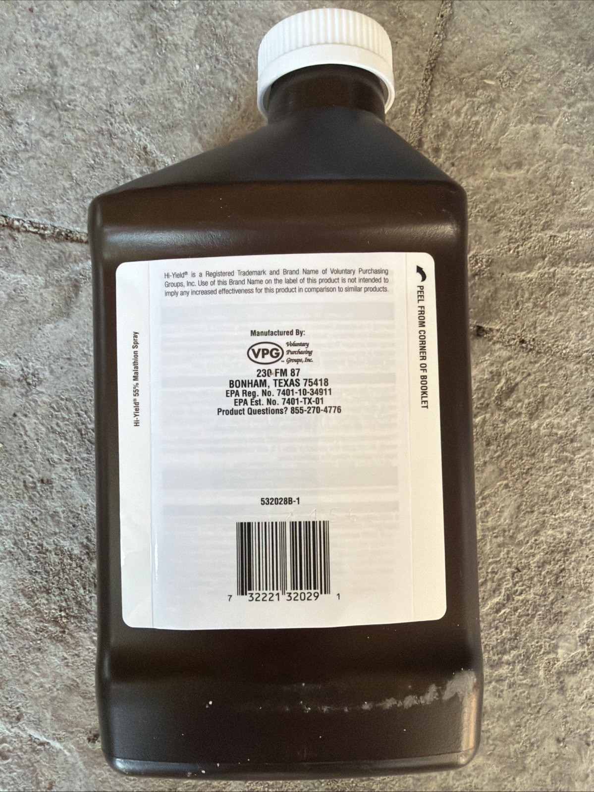 Hi-Yield 55% Malathion Spray Liquid Concentrate For Outdoor Garden Use 32 fl oz