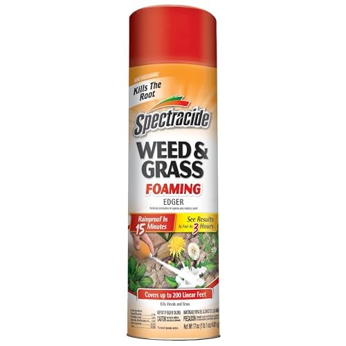 Weed & Grass Foaming Edger 17 oz Fast-Acting Root Killer Aerosol Spray