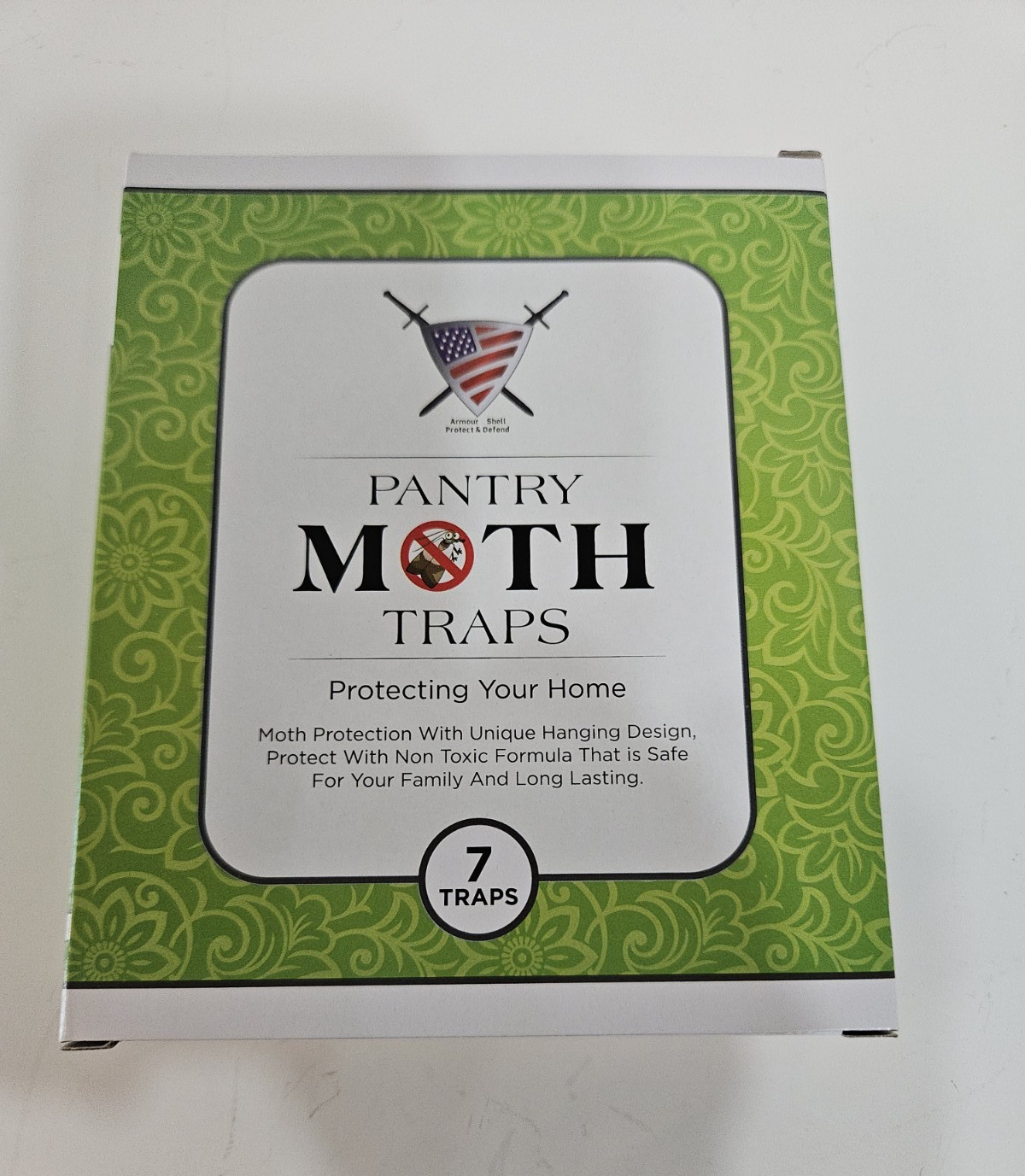 Non Toxic Moth Traps Hang Design 7 in pack (2 pkgs) Durable No Odor Long lasting