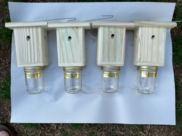 Best Carpenter Bee Trap Set Of 4 PRESSURE TREATED Handmade