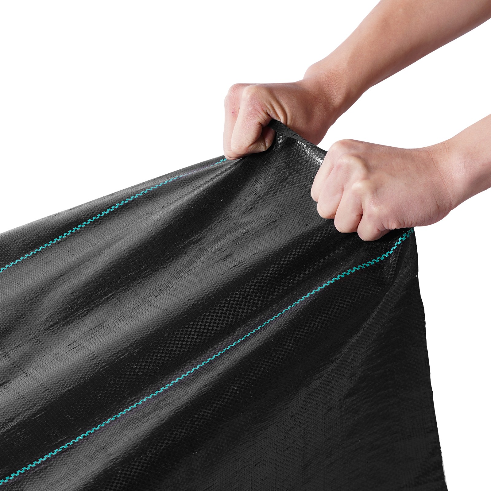 Heavy Duty Woven Weed Barrier Fabric 6.5′ x 330′ Black Polypropylene