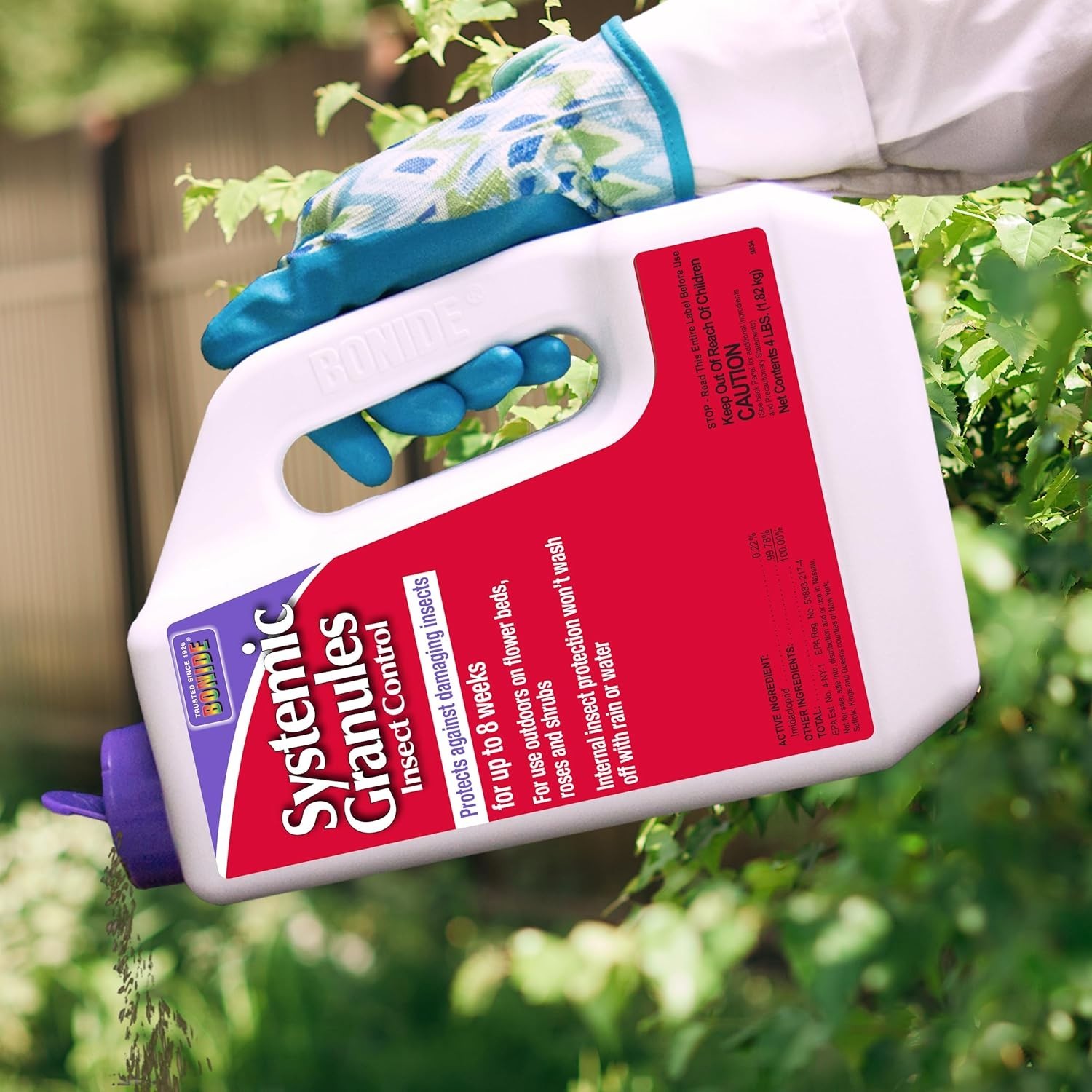 Bonide Systemic Insect Control Granules 4 lb Outdoor Plant Pest Killer MultiPack