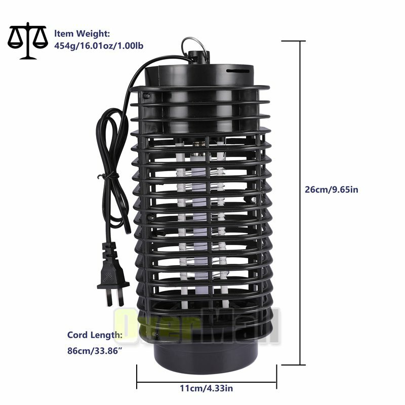 Zapper Electric Insect Fly Pest Bug Gnat & Mosquito Killer Indoor&Outdoor US