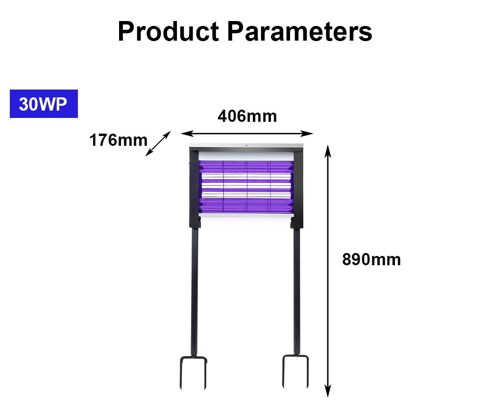 4500V Electric Solar Bug Zapper Outdoor Mosquito Zapper Waterproof Fly Trap US ✨