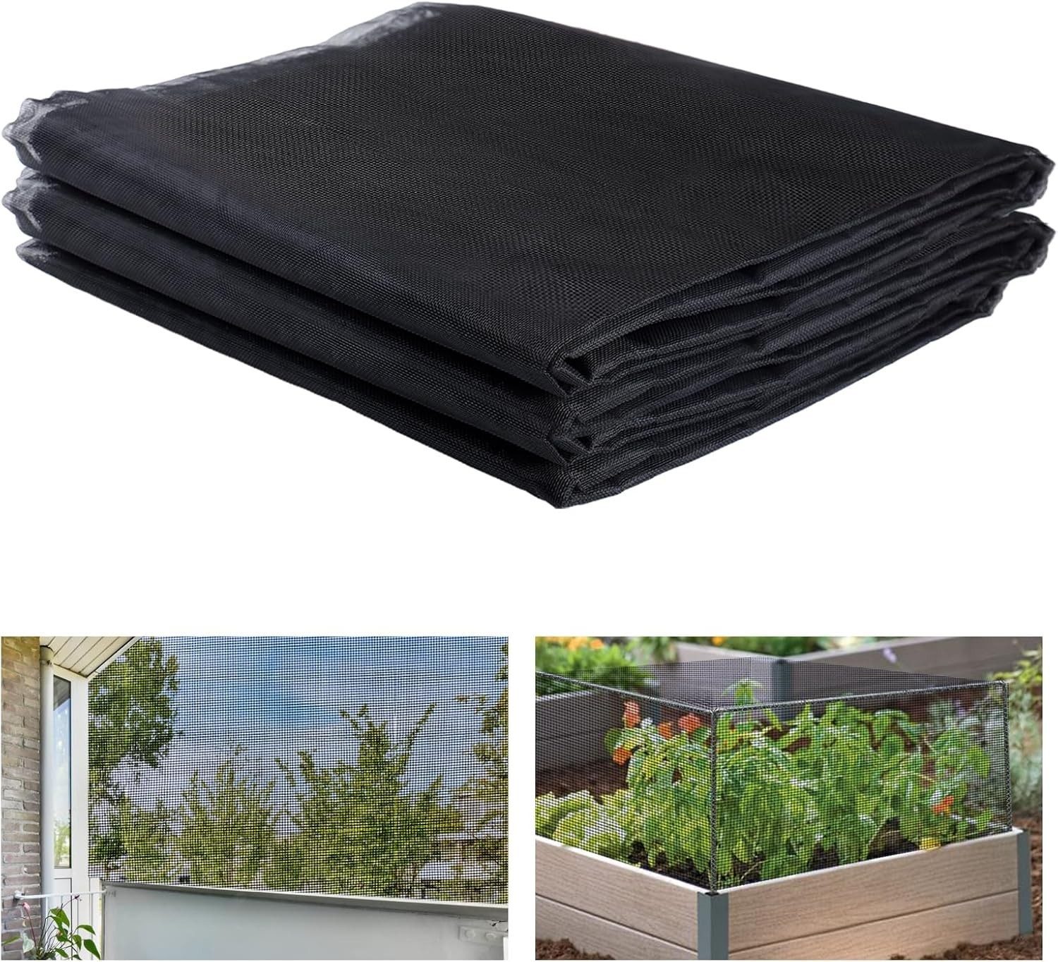 Stronger 10 x 12 ft Polypropylene Garden Net with 33% Shade for Protection