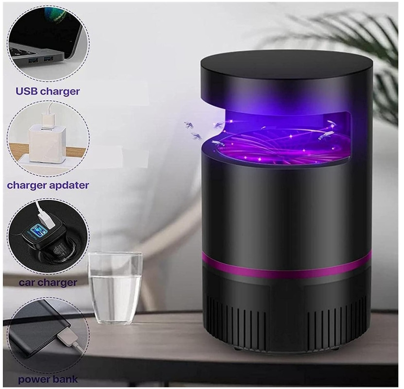 Electric UV Mosquito Killer Lamp Outdoor/Indoor Fly Bug Insect Zapper Trap USB