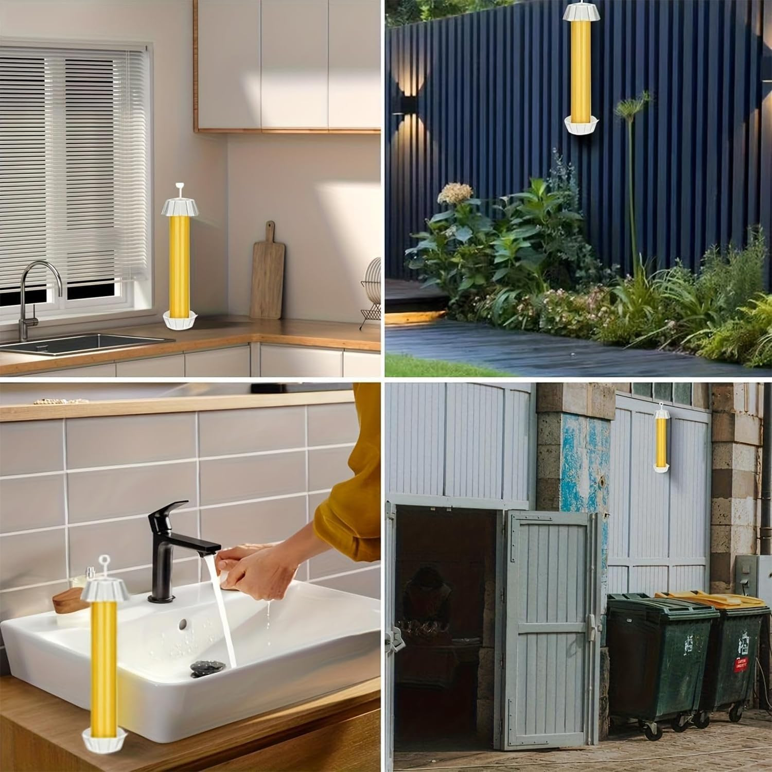 1 PCS Fly Trap Fly Stick Indoor Outdoor Long Lasting Adhesive Fly Catcher with H
