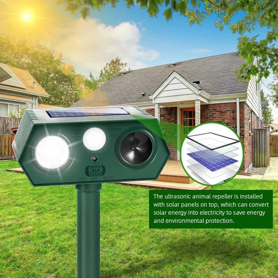 2026 Sonic Fortress Pro Deer Repellent Devices, Racoon Repellent Outdoor Squirre