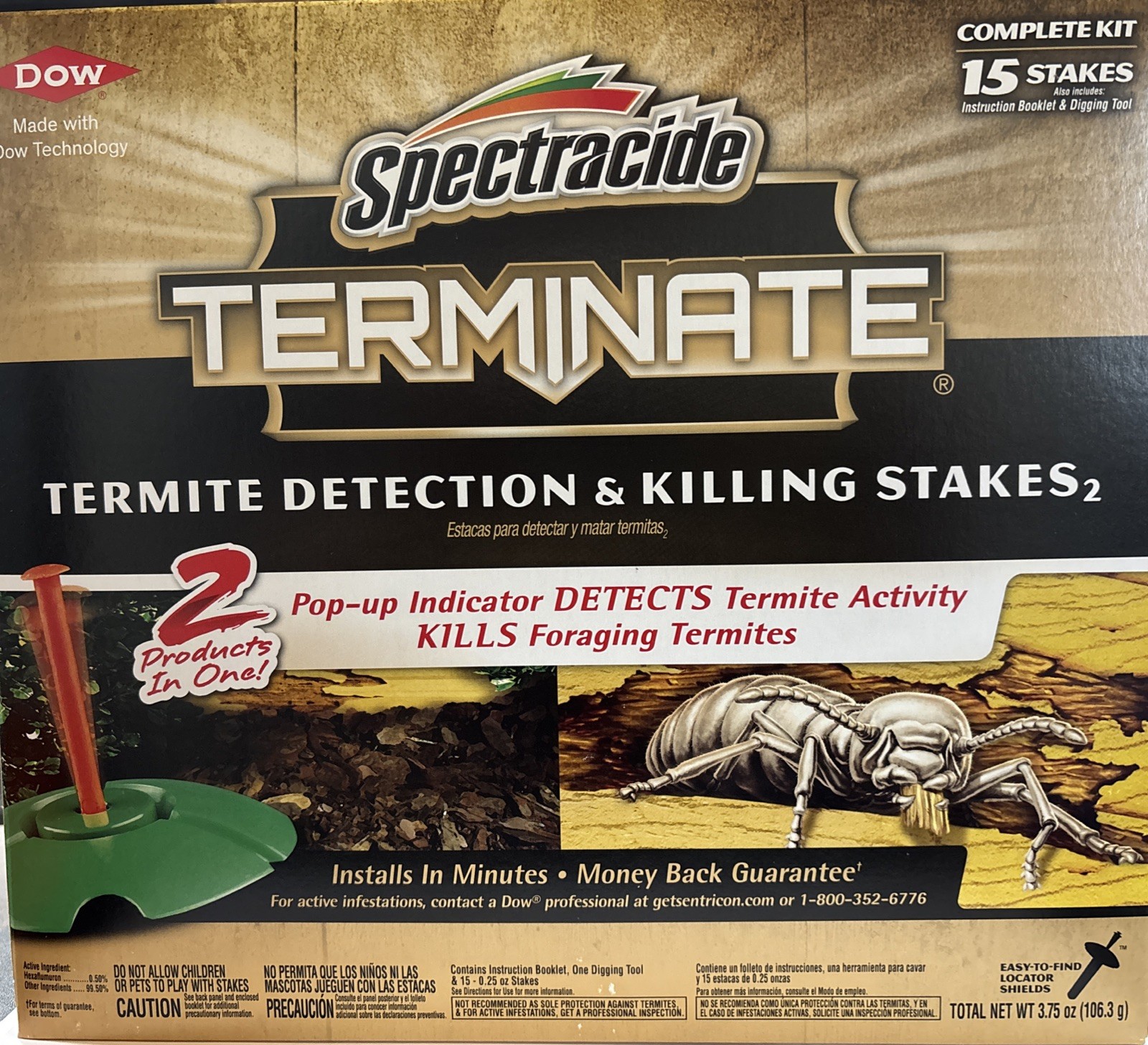 Spectracide HG-96115 7″ Terminate Termite Killing & Detection Stakes (15 Count)
