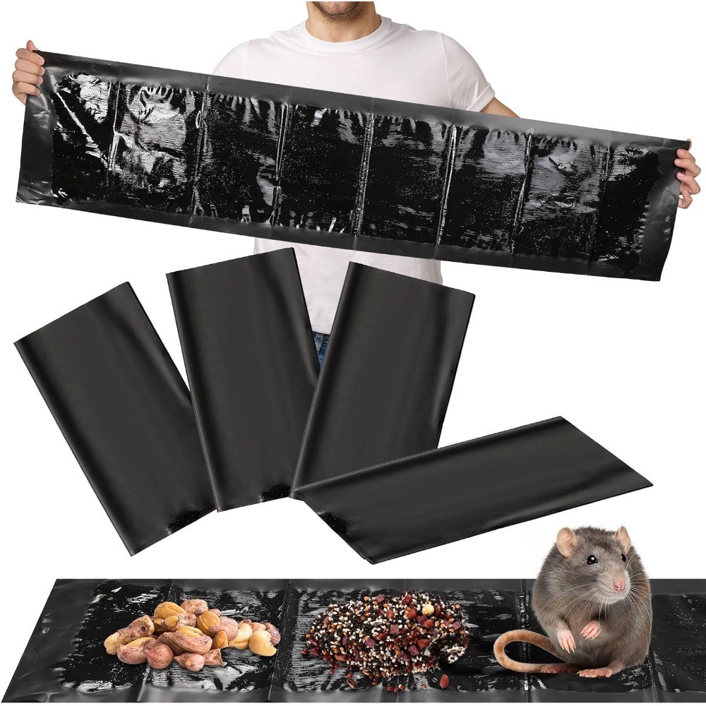 4 Pcs 47 Inch Ultra Large Sticky Mouse Glue Traps Sticky Rat Trap that Work for