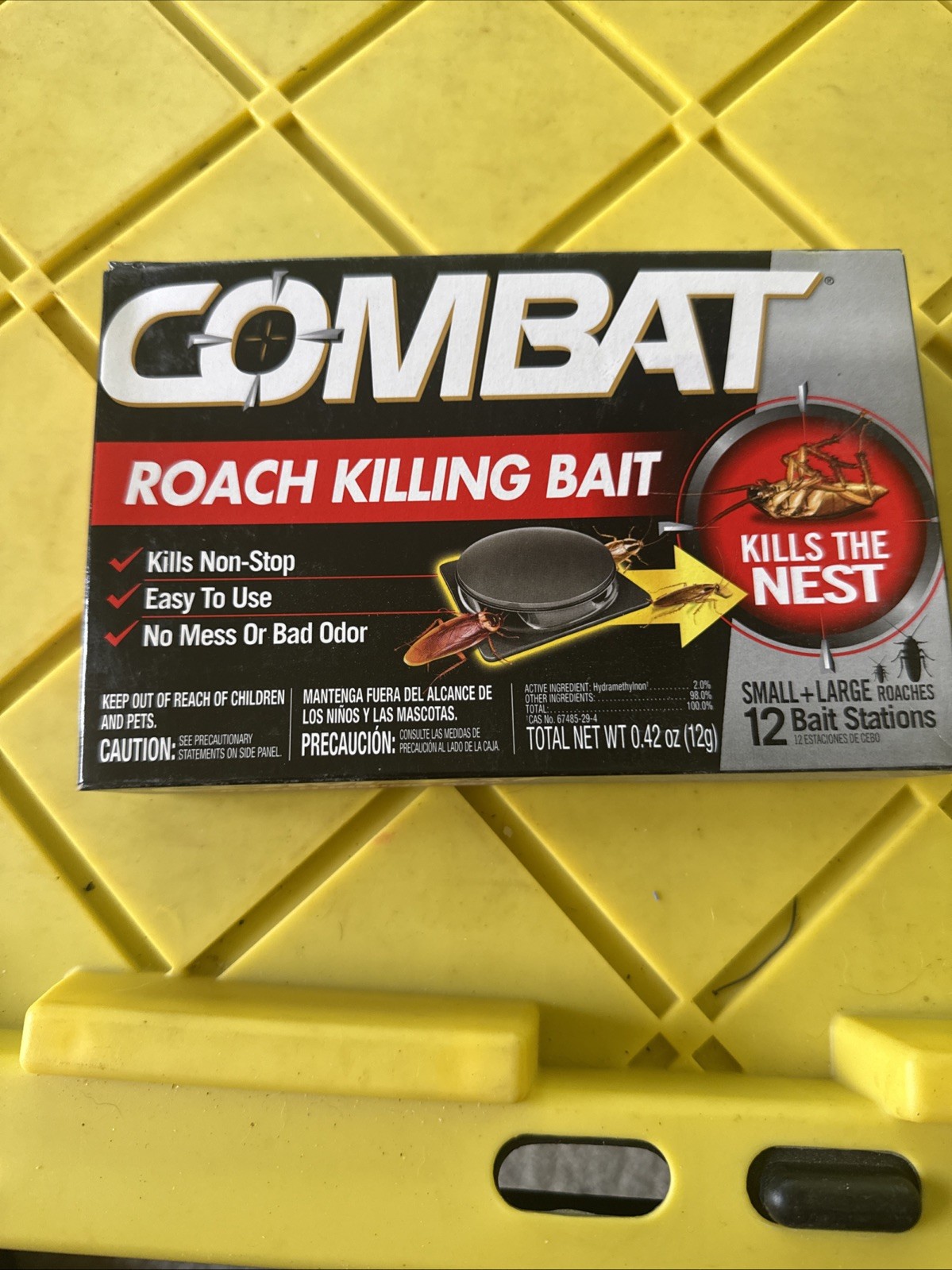 Combat MAX 12 ROACH KILLING BAIT STATION Kills The Nest LARGE & SMALL ROACHES