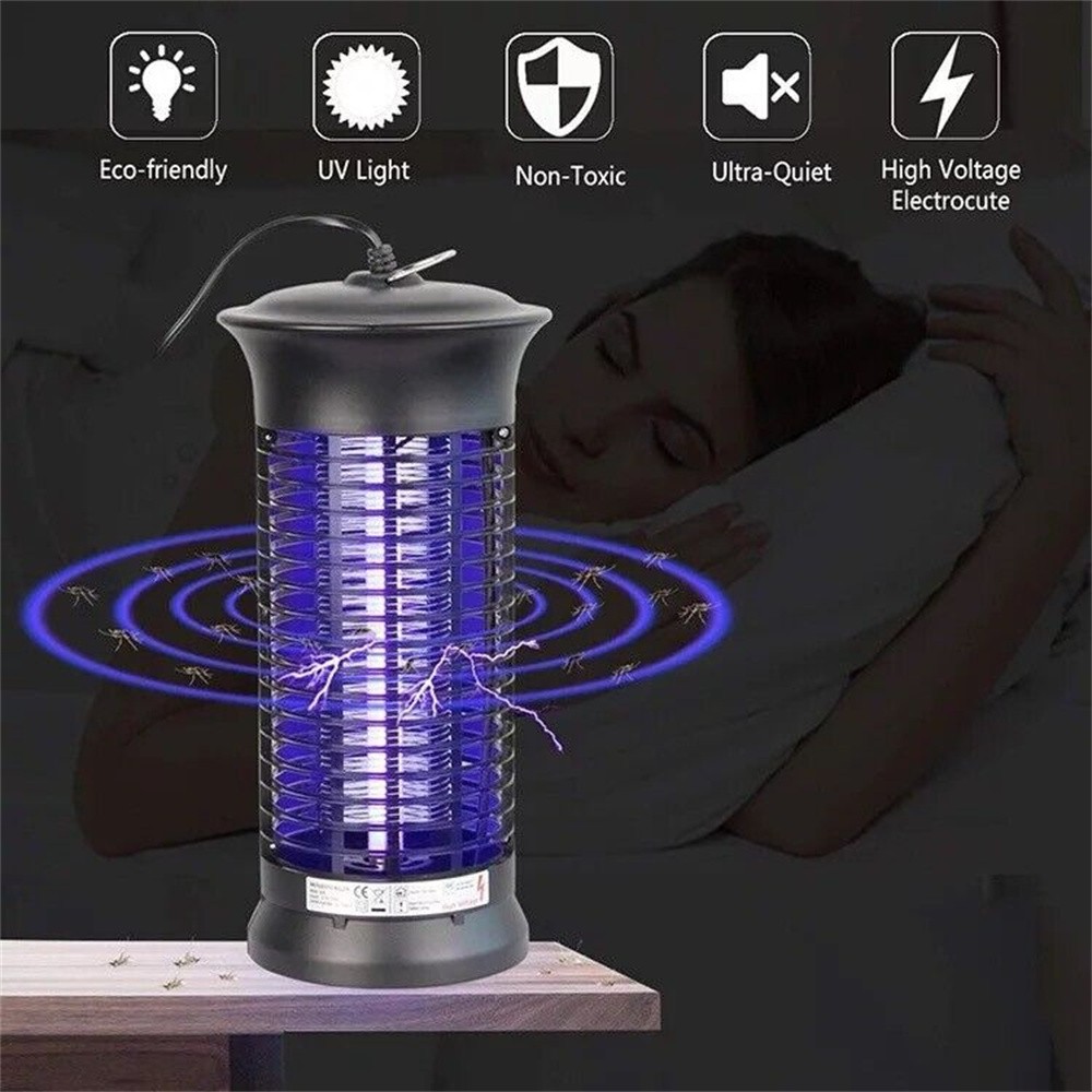 Electric Mosquito Insect Fly Bug Zapper Killer LED Light Trap Pest Control Lamp