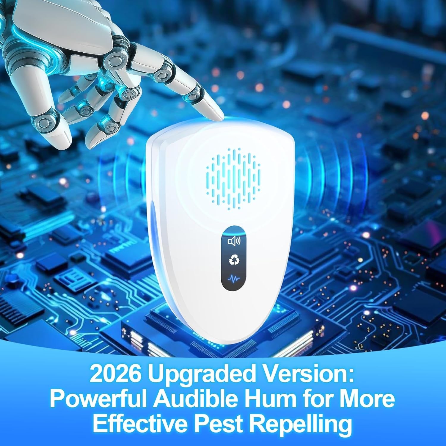 2026 Upgraded 6 Pack Ultrasonic Pest Control Repeller, Mouse insect Repellent