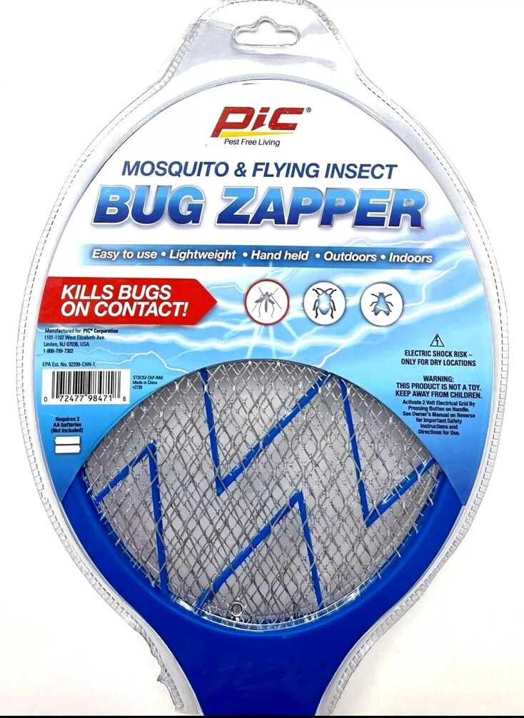 2 PACK Electric Swatter Fly Handheld Mosquito and Flying Insect Bug Zapper