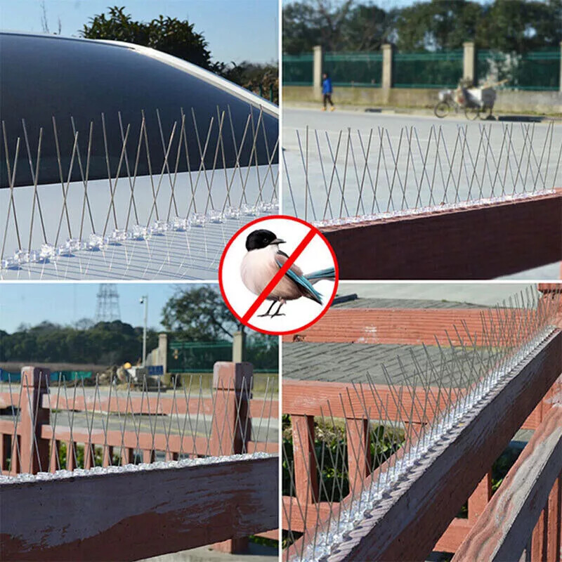 1/2/4PCS Bird Spikes for Pigeons Small Birds Anti Bird Spikes Easy to Install